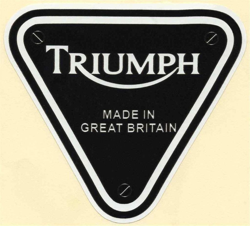 Triumph Made in Great Britain sticker #5, Motoren, Verzenden