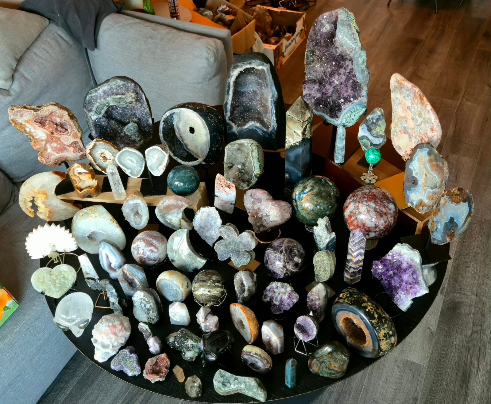Grote verzameling edelstenen grote partij mineralen SALE, Ophalen of Verzenden, Mineraal
