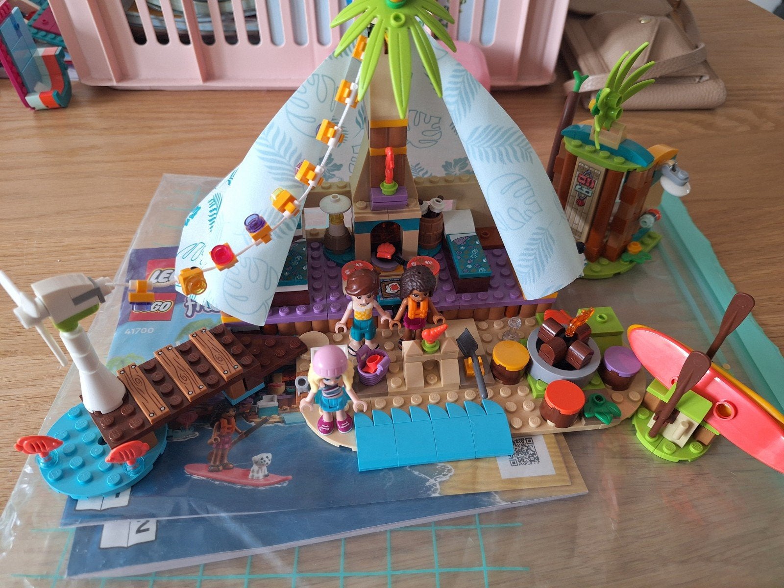 LEGO Friends strand tent 41700 - Compleet, Ophalen of Verzenden, Zo goed als nieuw, Overige merken