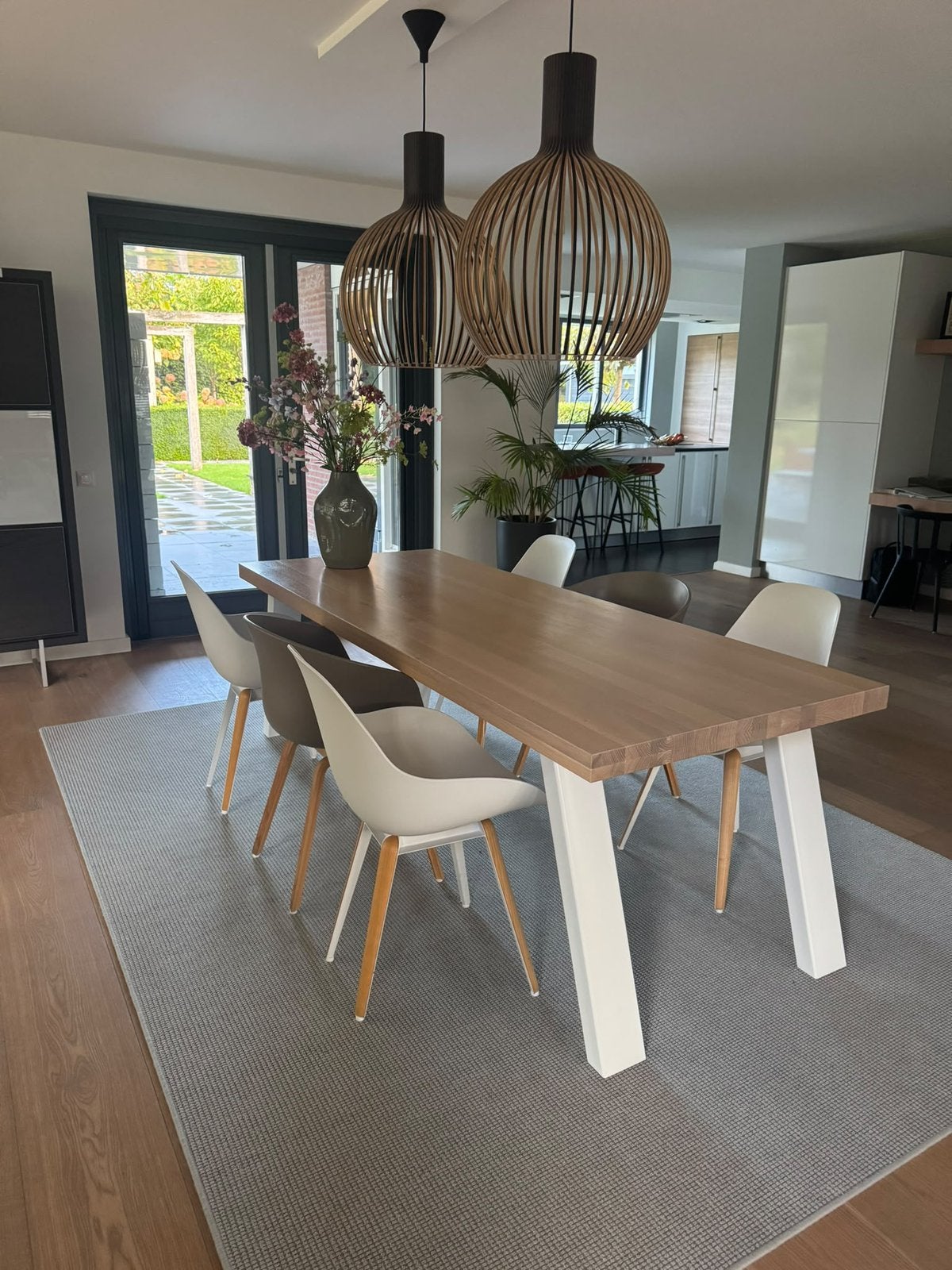 Eethoek met 6 stoelen in mooie staat, Ophalen, Zo goed als nieuw