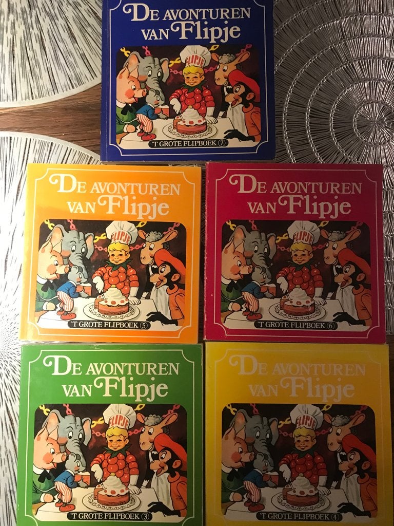 De avonturen van Flipje deel 3 - 4 - 5 - 6 en 7, Boeken, Meerdere stripboeken, Ophalen of Verzenden, Nieuw