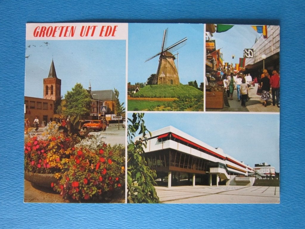 Ansichtkaart: Ede, Groeten uit...  , Verzamelen, Ansichtkaarten | Nederland, Ophalen of Verzenden, 1980 tot heden, Gelopen, Gelderland