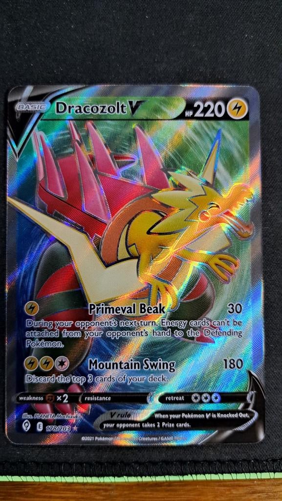 Dracozolt V Evolving Skies EVS 178 Pokémon, Verzenden, Nieuw, Losse kaart, Foil
