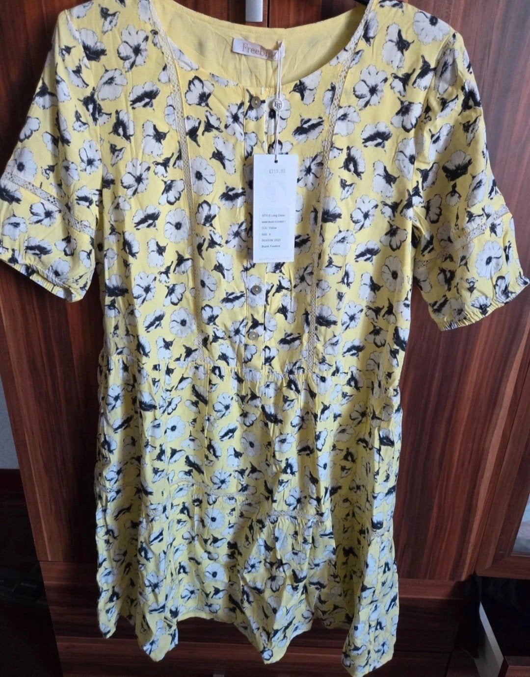 Freebird Gele Bloemenjurk Maat S, Kleding | Dames, Geel, Nieuw, Ophalen of Verzenden, Freebird