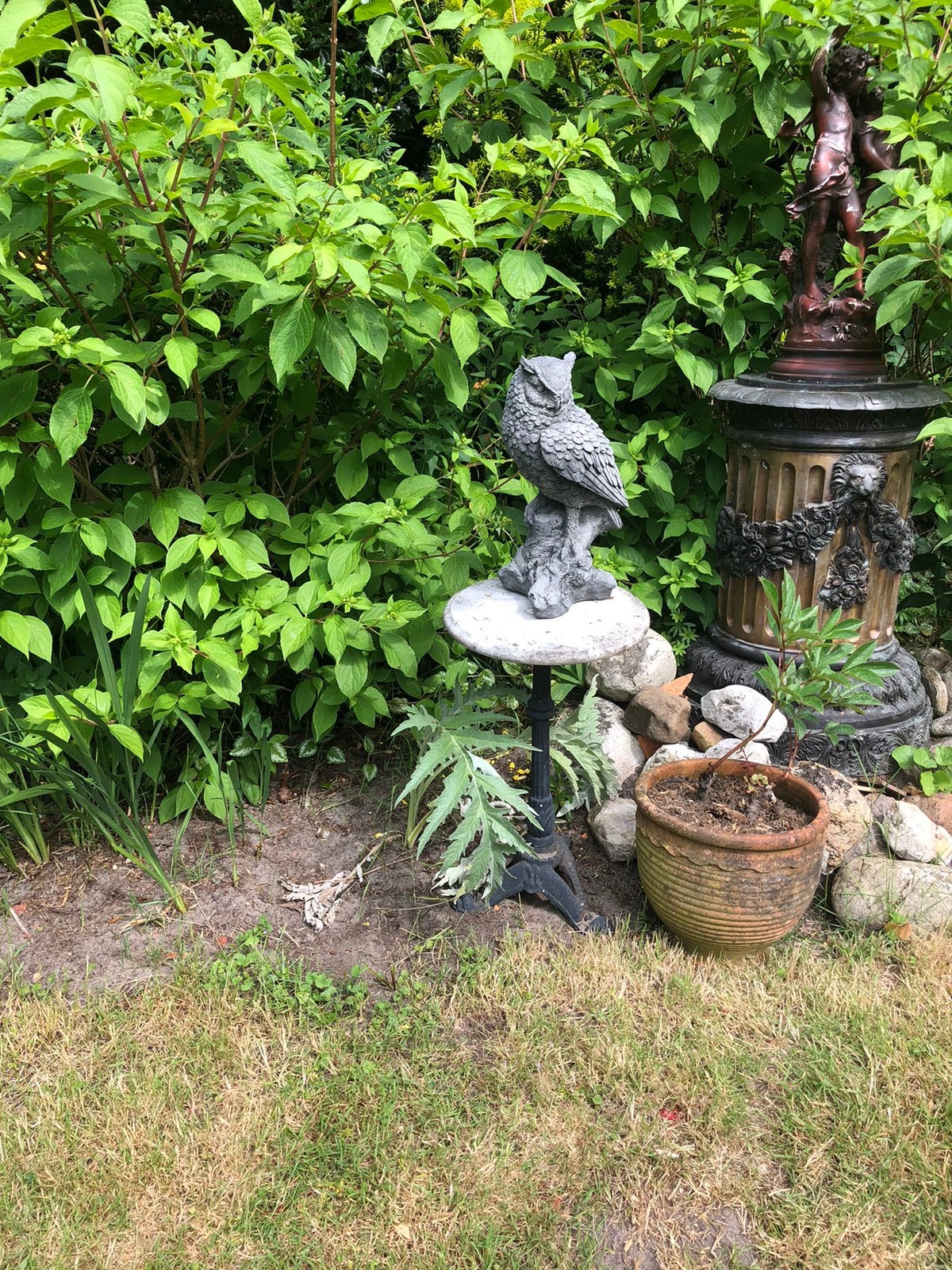 Stenen uil, Tuin en Terras, Tuinbeelden, Ophalen, Zo goed als nieuw