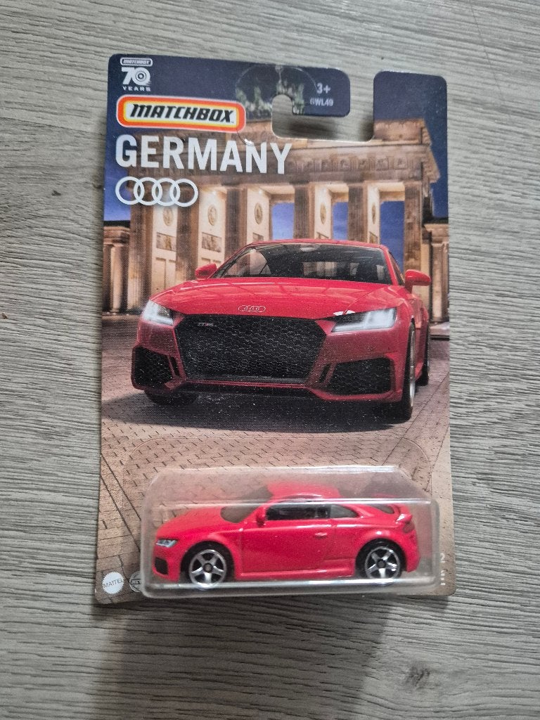 matchbox gemany audi tt rs coupe rood, Ophalen of Verzenden, Nieuw, Auto