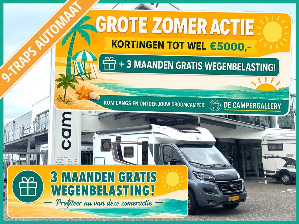 Bürstner Lyseo Limited 690 G 9-TR AUT ENKELE BEDDEN + HEFBE, Caravans en Kamperen, Campers, Automaat, Fiat, 6 tot 7 meter, Bedrijf