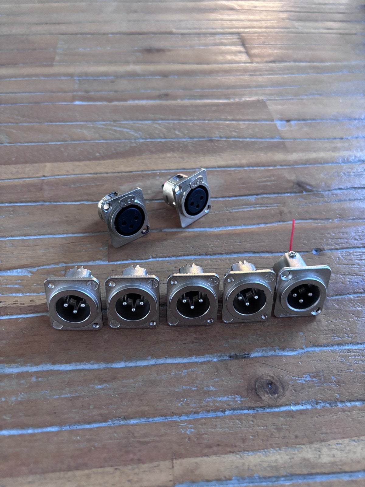 Xlr chassis Neutrik male en female, Verzenden, Zo goed als nieuw, Apparatuur