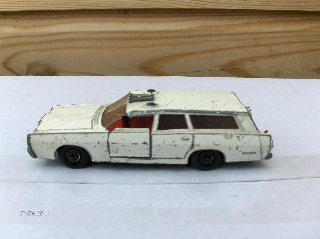 Mercury commuter 1970 matchbox lesneyspeedkings k23 police, Hobby en Vrije tijd, Modelauto's | 1:43, Verzenden, Gebruikt, Auto