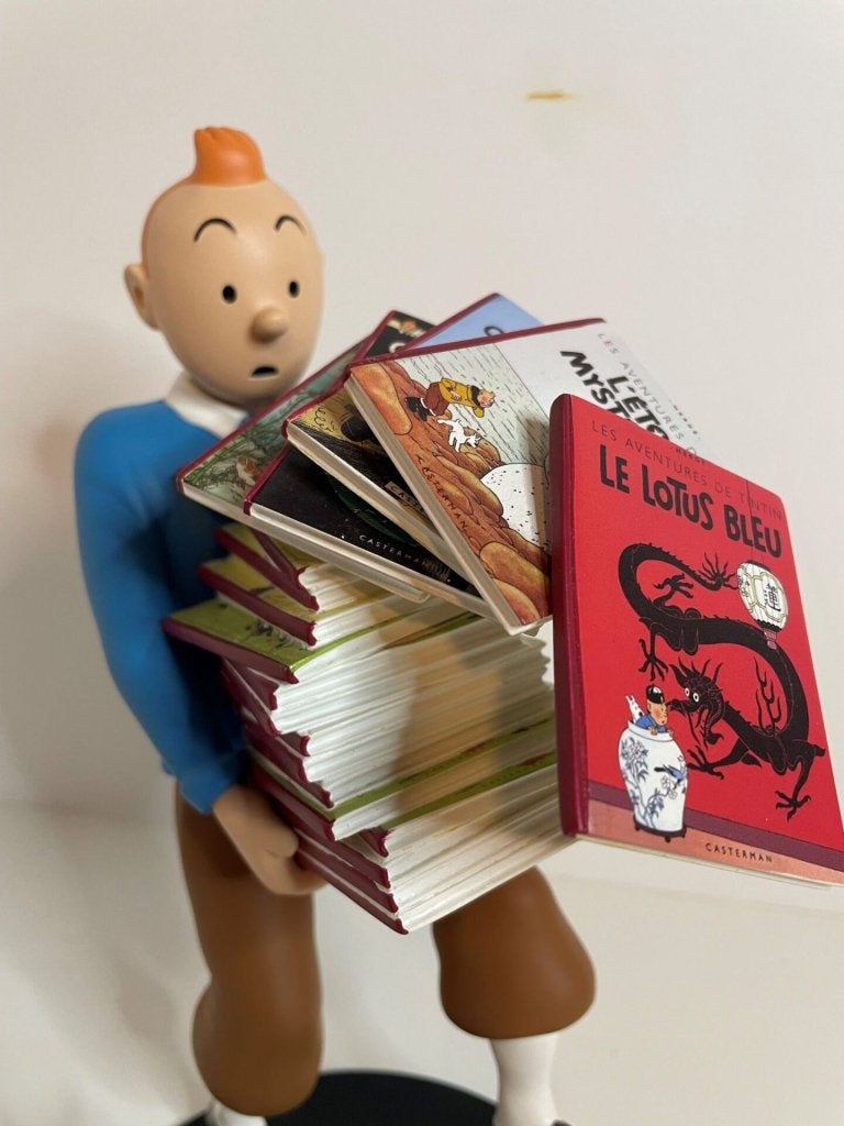 Kuifje & Bobby beeld met Stripboeken 46964, Niet ingevuld, Nieuw, Niet ingevuld, Niet ingevuld