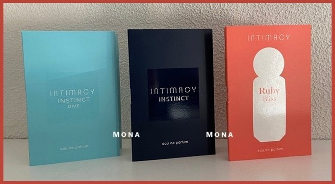 Intimacy set 3 parfum samples proefjes testers monsters, Sieraden, Tassen en Uiterlijk, Uiterlijk | Parfum, Verzenden, Nieuw