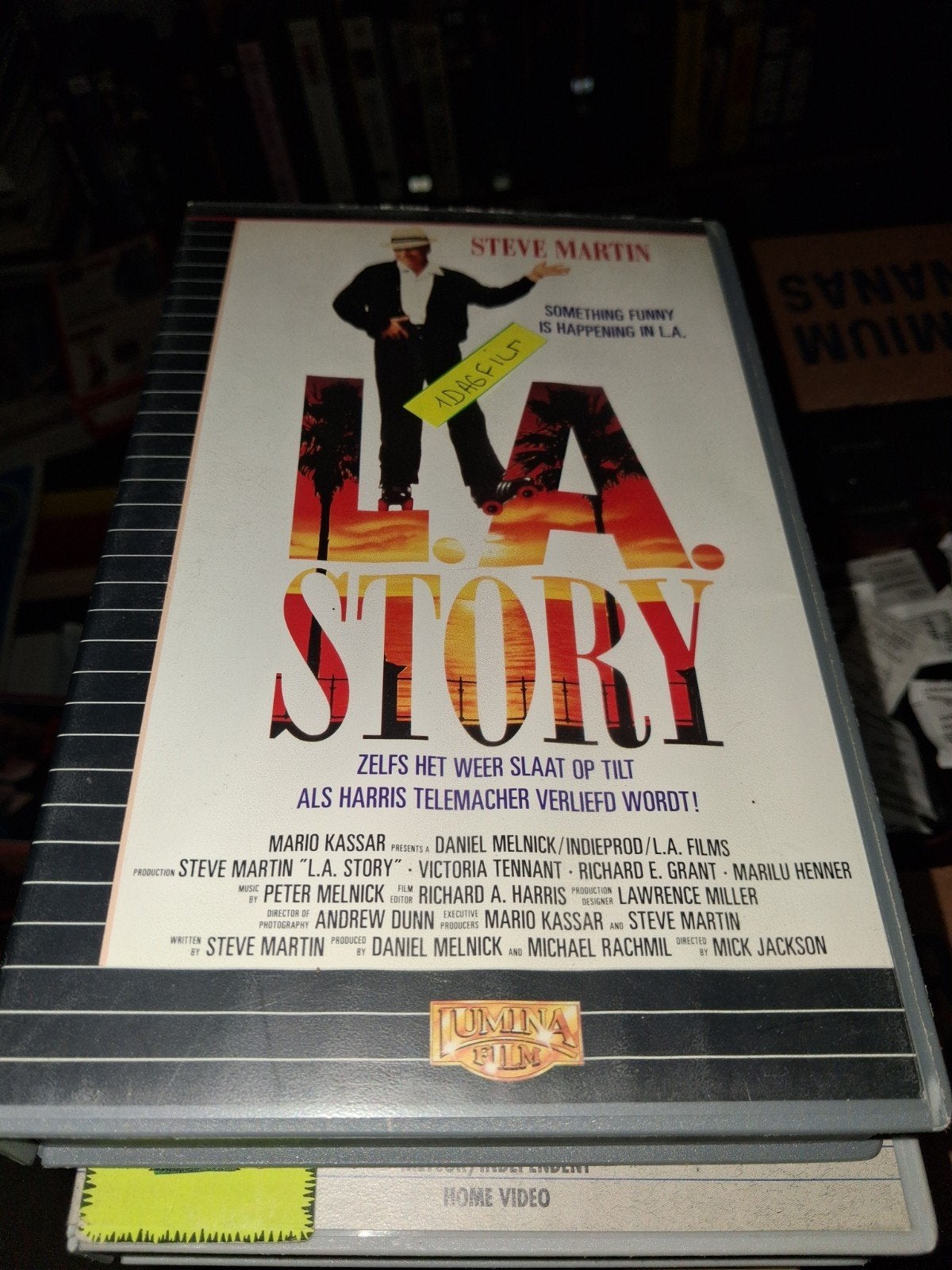Vhs ex-rental - LA Story, Cd's en Dvd's, VHS | Film, Alle leeftijden, Ophalen of Verzenden, Gebruikt, Komedie