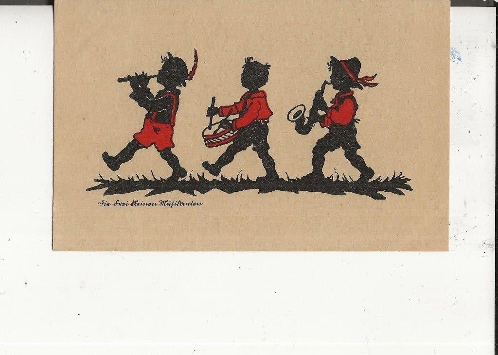 De drie kleine muzikanten, Ophalen of Verzenden, 1920 tot 1940, Gelopen, Overige thema's