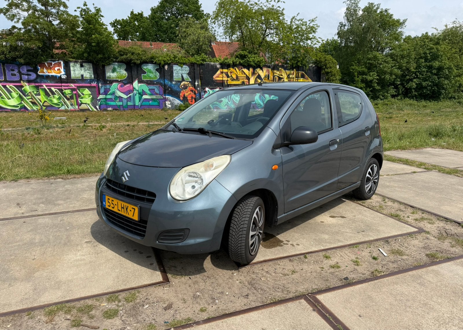 Suzuki Alto 1.0 2010 Grijs, Auto's, Voorwielaandrijving, Euro 5, Stof, 4 stoelen