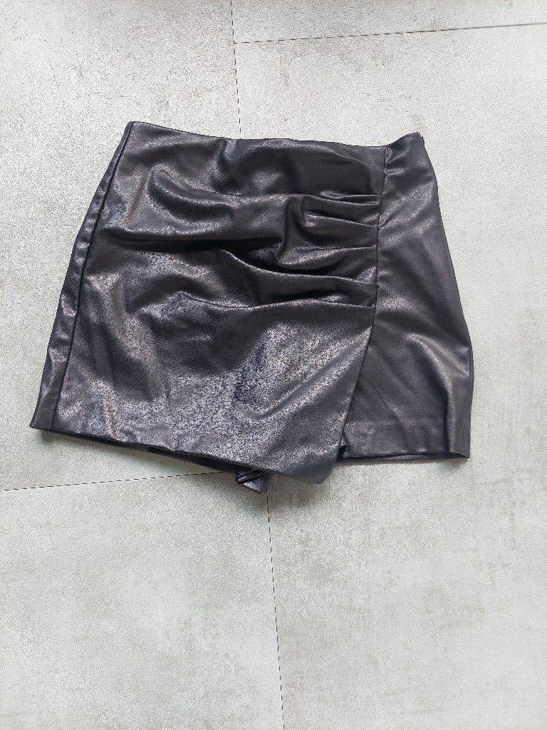 Zara broekrokje maat xs zwart lederlook, Kleding | Dames, Rokken, Zo goed als nieuw, Maat 34 (XS) of kleiner, Zwart, Boven de knie