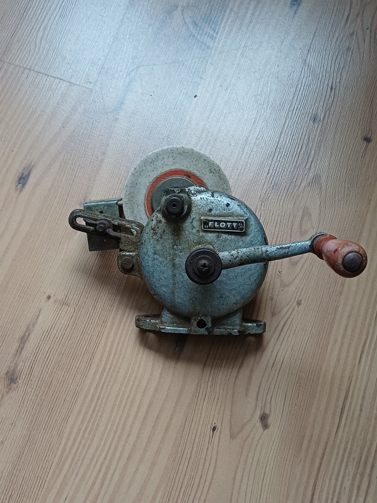 Antieke Flott Handslijpmachine / Slijpsteen, Ophalen of Verzenden