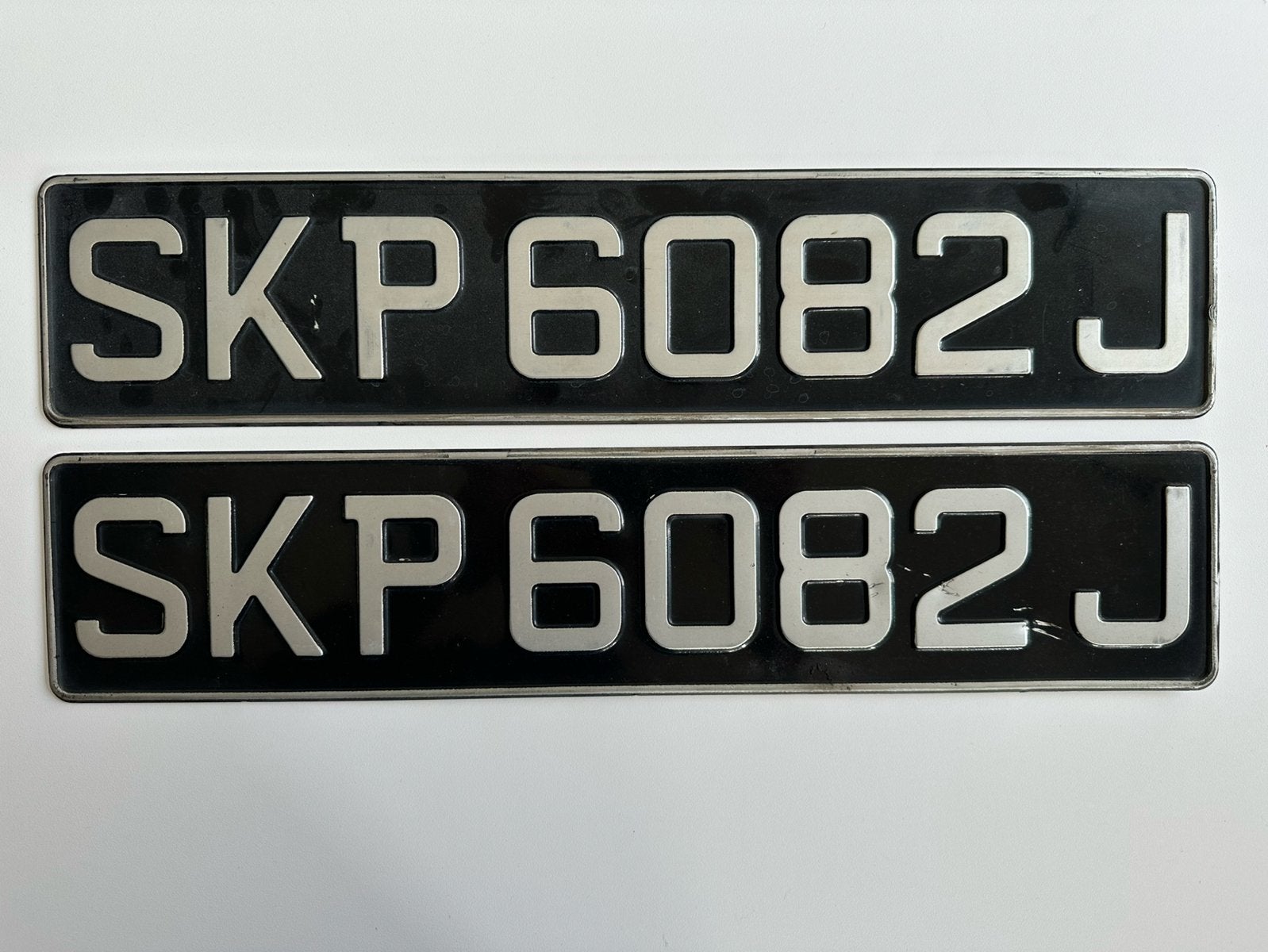 Te koop nummerborden uit Singapore, Verzamelen, Overige Verzamelen, Ophalen of Verzenden, Zo goed als nieuw
