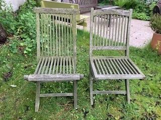 houten tuinstoelen, Ophalen, Gebruikt, Hout, Inklapbaar