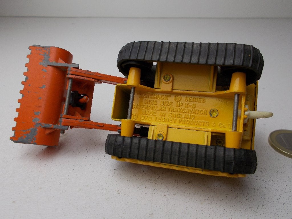 1970 Matchbox King Size No. K-8 CATERPILLAR TRAXCAVATOR., Ophalen of Verzenden, Gebruikt, Tractor of Landbouw, Matchbox