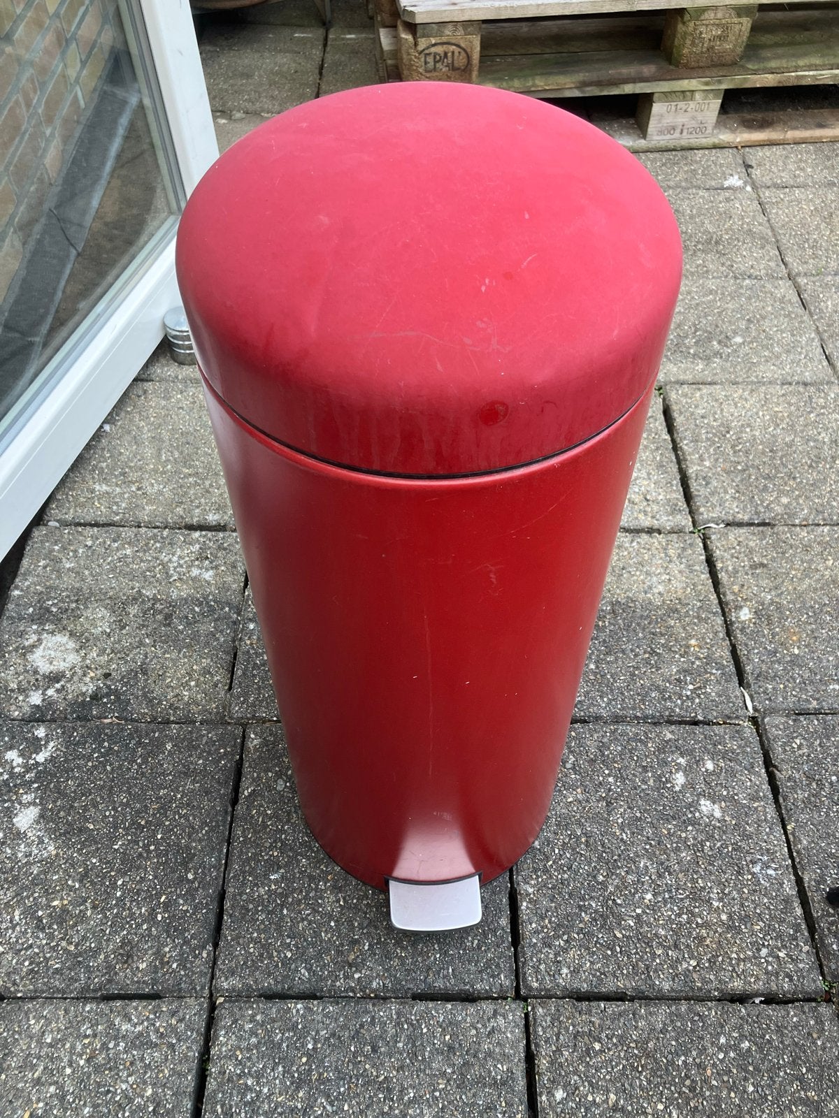 Gratis rode pedaalemmer, Huis en Inrichting, Ophalen, 50 – 75, Gebruikt, Met pedaal