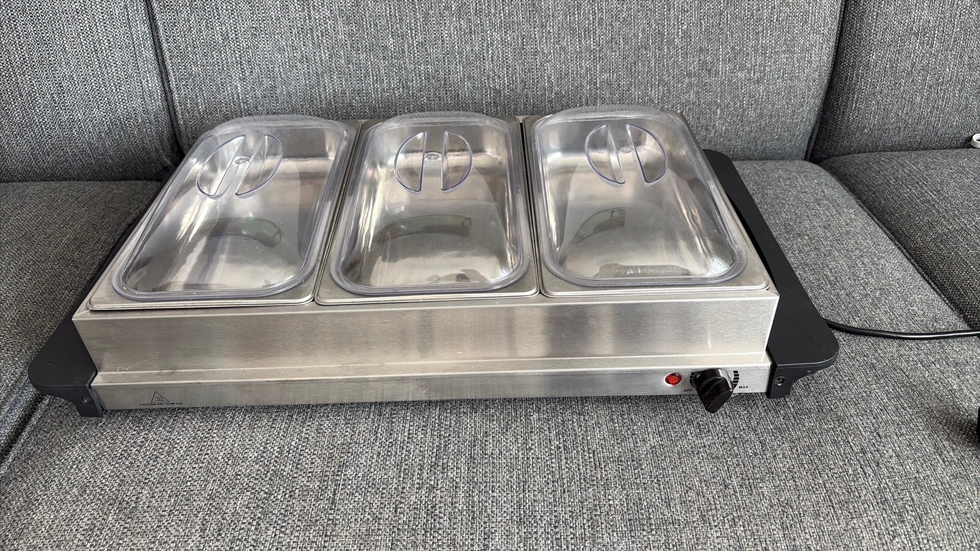 Warmhoudplaat / buffetwarmer, Ophalen, Zo goed als nieuw, 4 t/m 7 personen