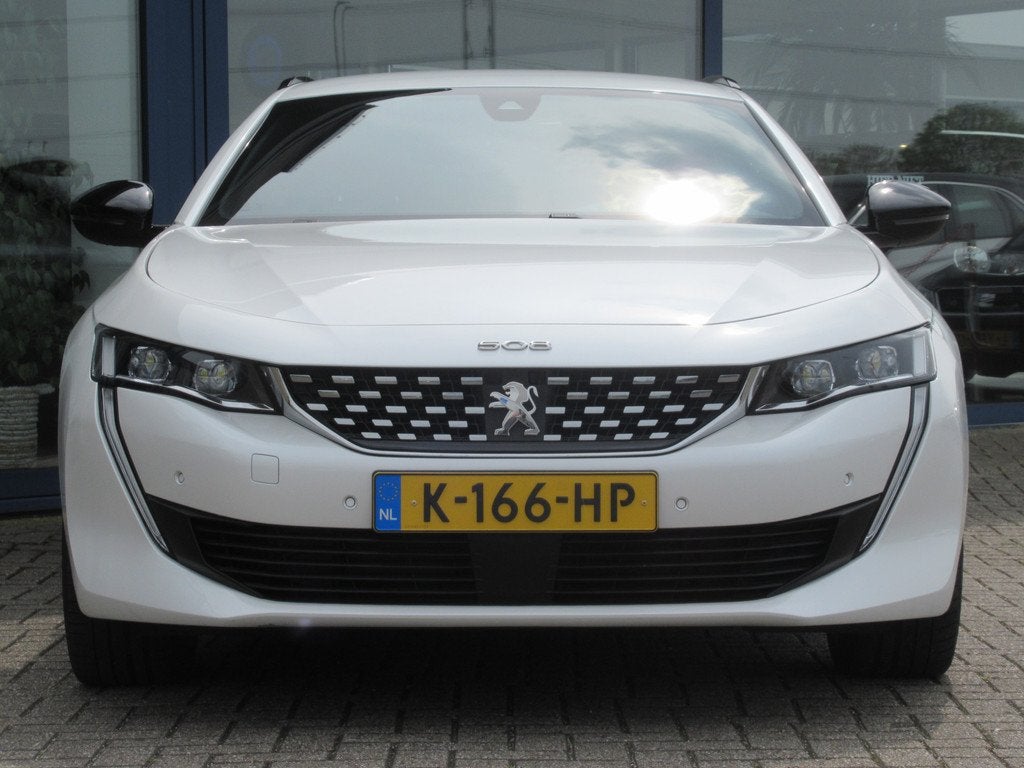 Peugeot 508 SW 1.6 Plug-in HYbrid GT Line Avantage, Afn. Tre, Auto's, Peugeot, Gebruikt, 4 cilinders, Leder en Stof, Wit