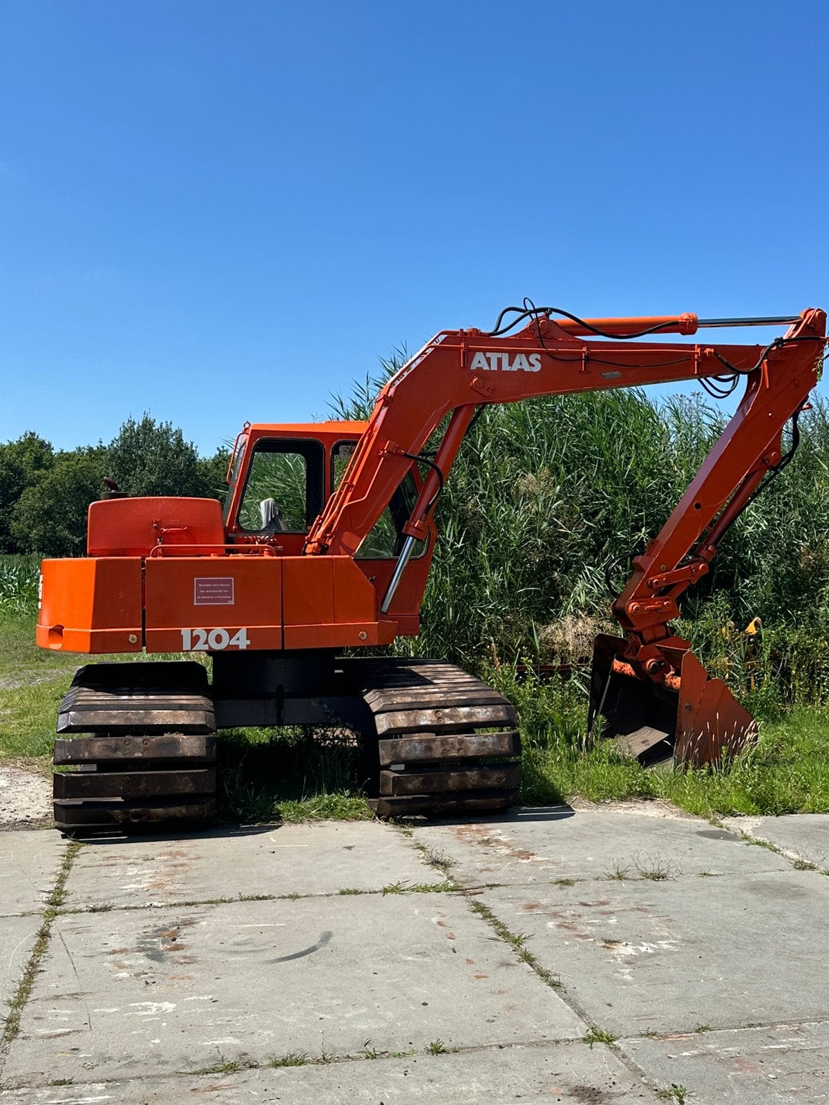 Atlas kraan 1204, Zakelijke goederen, Machines en Bouw | Kranen en Graafmachines, Ophalen of Verzenden, Graafmachine