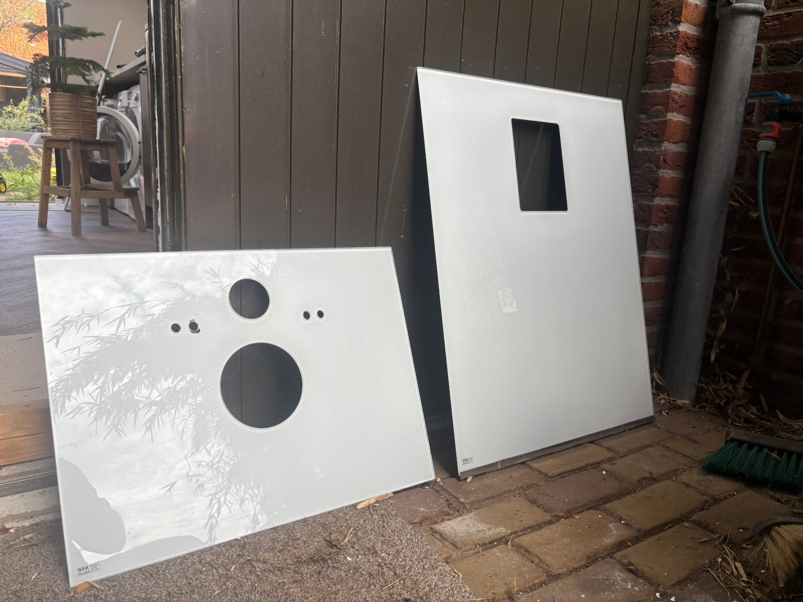 Sanibroyeur glas saniwall up, Ophalen, Zo goed als nieuw, Condens, Minder dan 85 cm