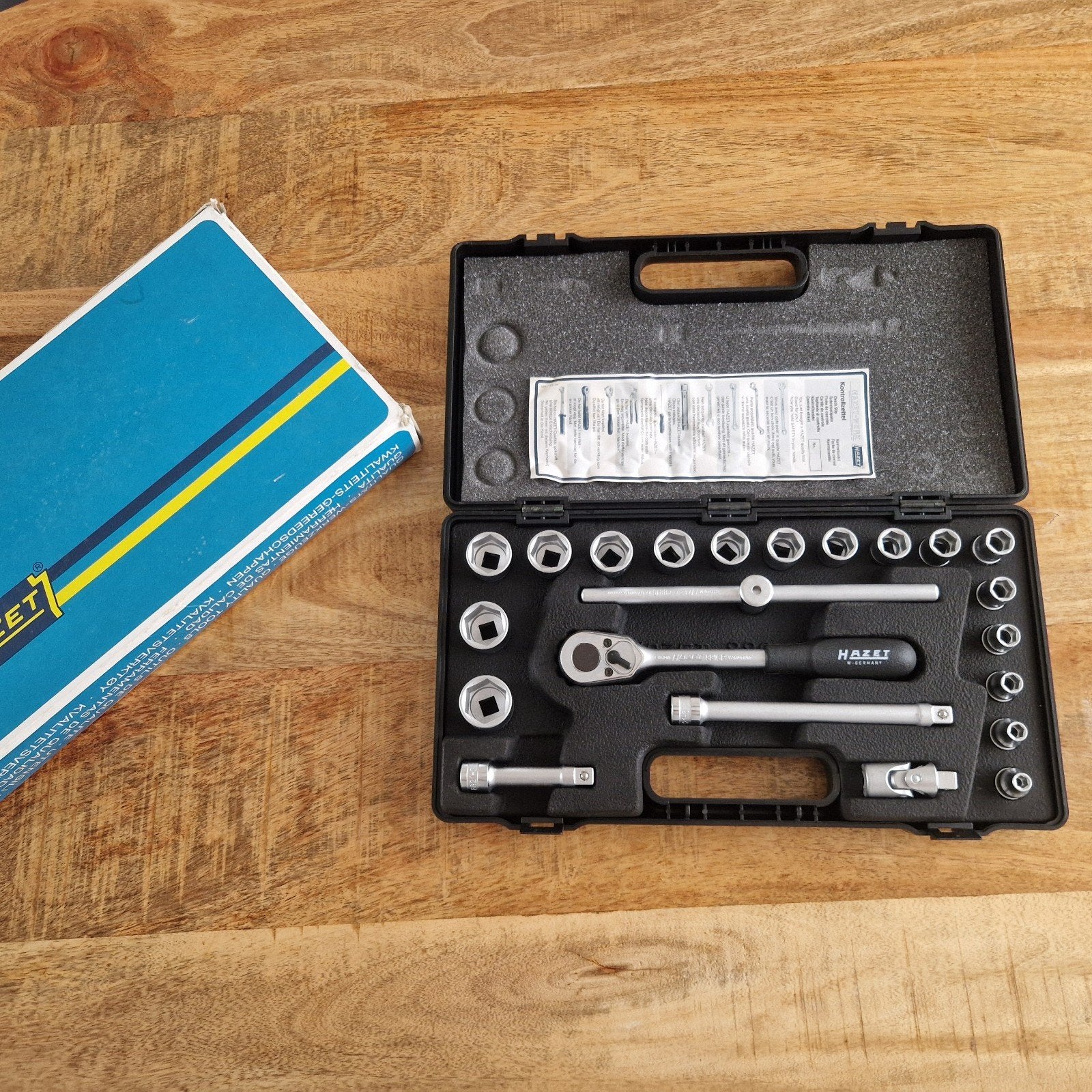Hazet dopsleutelset 3/8" 22-delig (Nieuwstaat), Ophalen of Verzenden, Nieuw