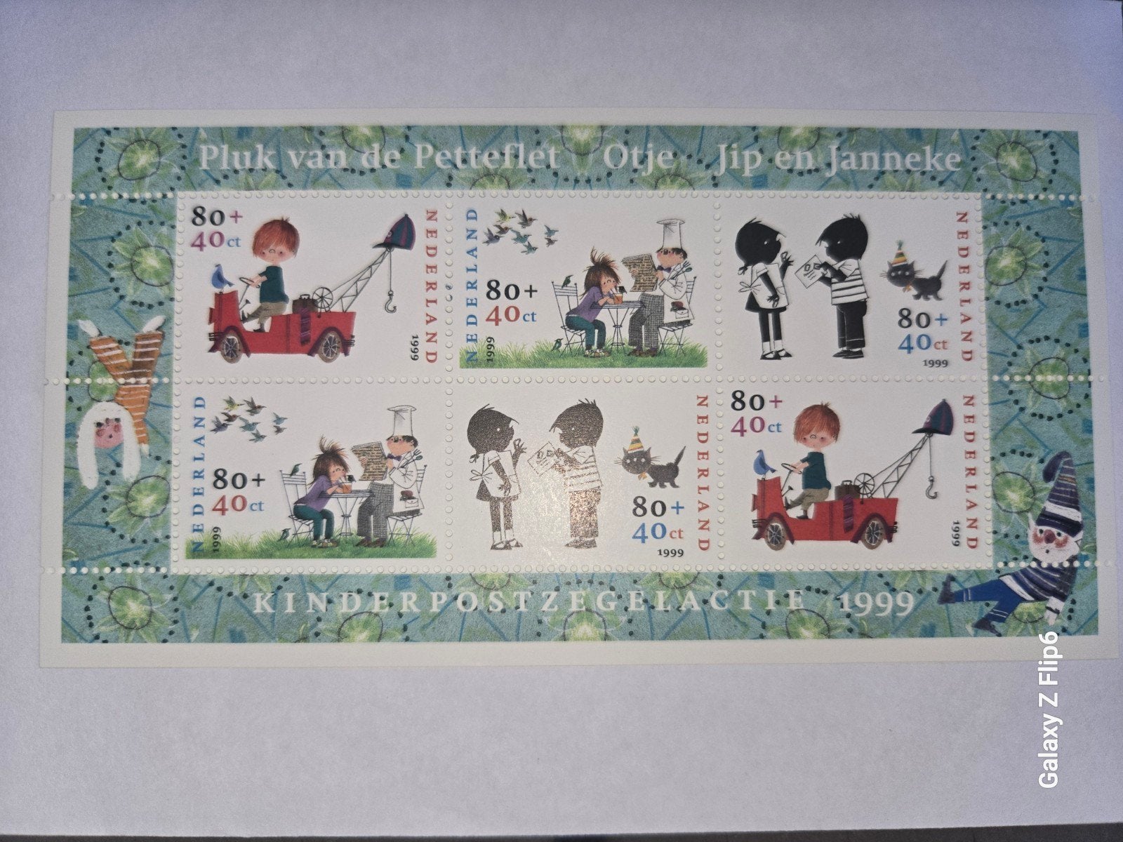 Kinderpostzegels 1999 - Pluk, Otje, Jip en Janneke, Postzegels en Munten, Ophalen of Verzenden