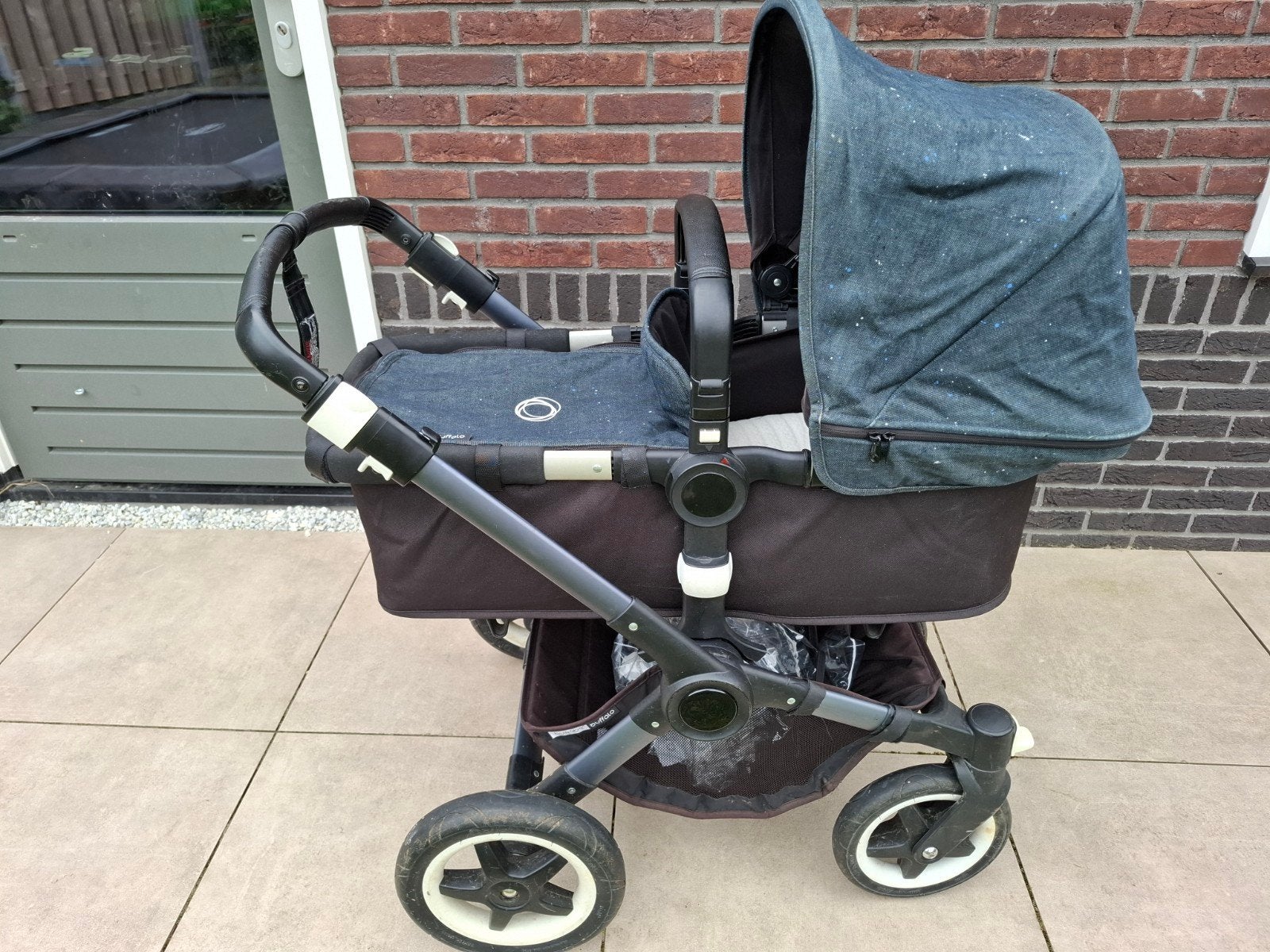 Bugaboo Buffalo Denim 3-in-1 combiwagen compleet, Kinderen en Baby's, Kinderwagens en Combinaties, Ophalen, Gebruikt, Bugaboo