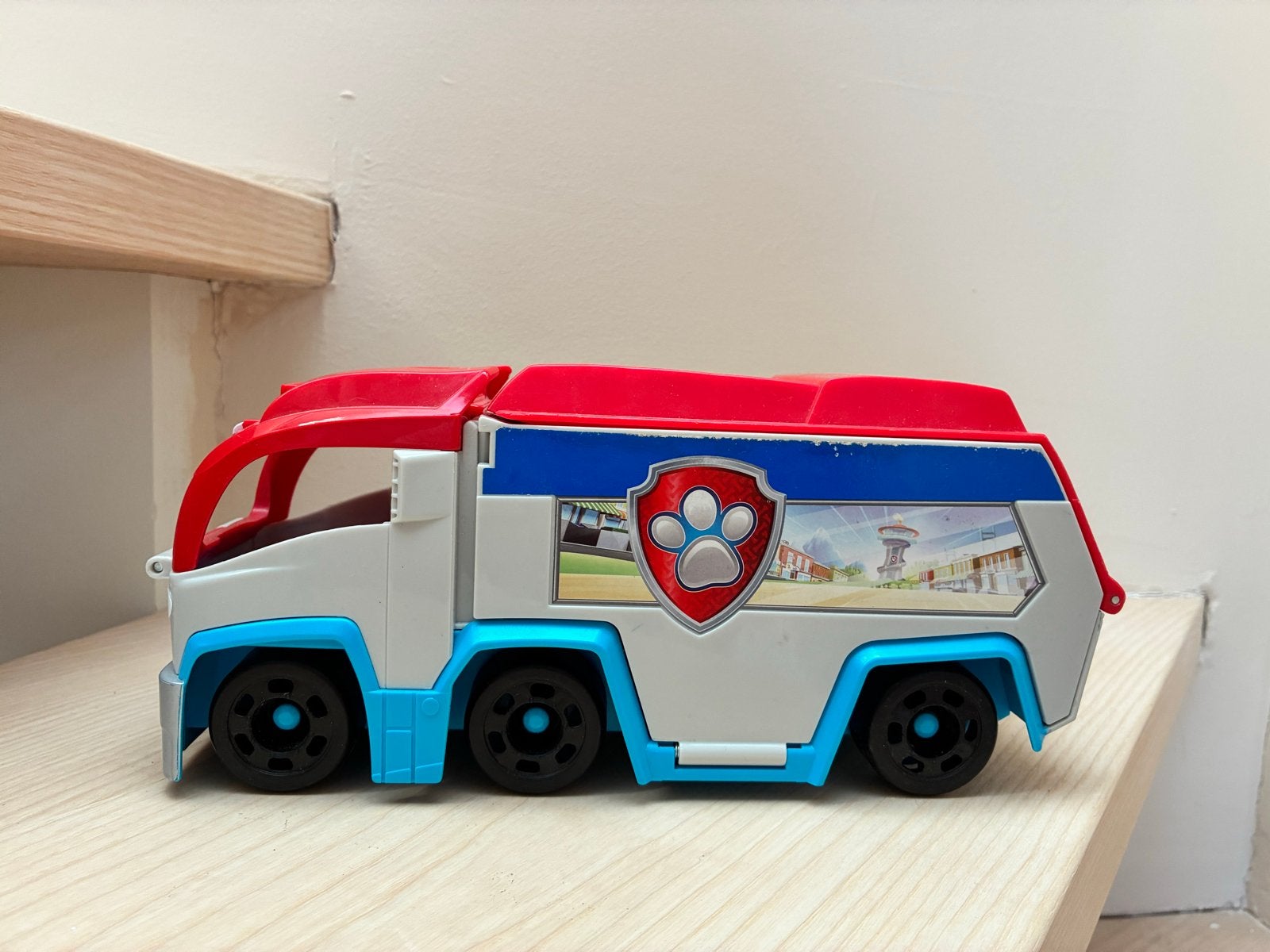 Paw Patrol bus met Chase figuur, Kinderen en Baby's, Speelgoed | Speelgoedvoertuigen, Ophalen of Verzenden, Gebruikt