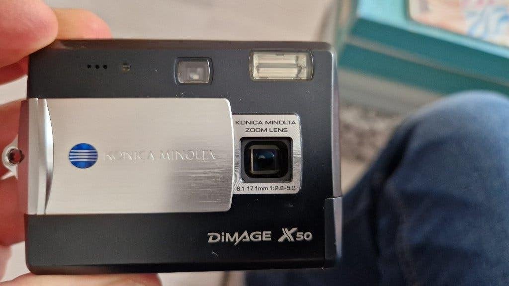 Konica Minolta DiMAGE X50 Digitale Camera – 5 Megapixel, Gebruikt, Konica, Accu, Compactcamera