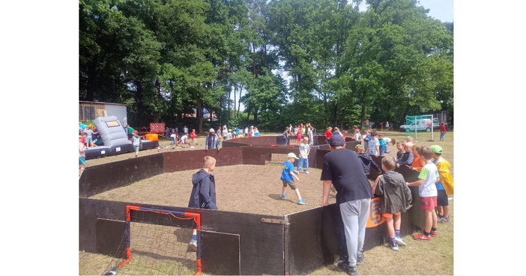 panna-arena, pannakooi, voetbalgoal, voetbalspel, Ophalen, Gebruikt, Overige