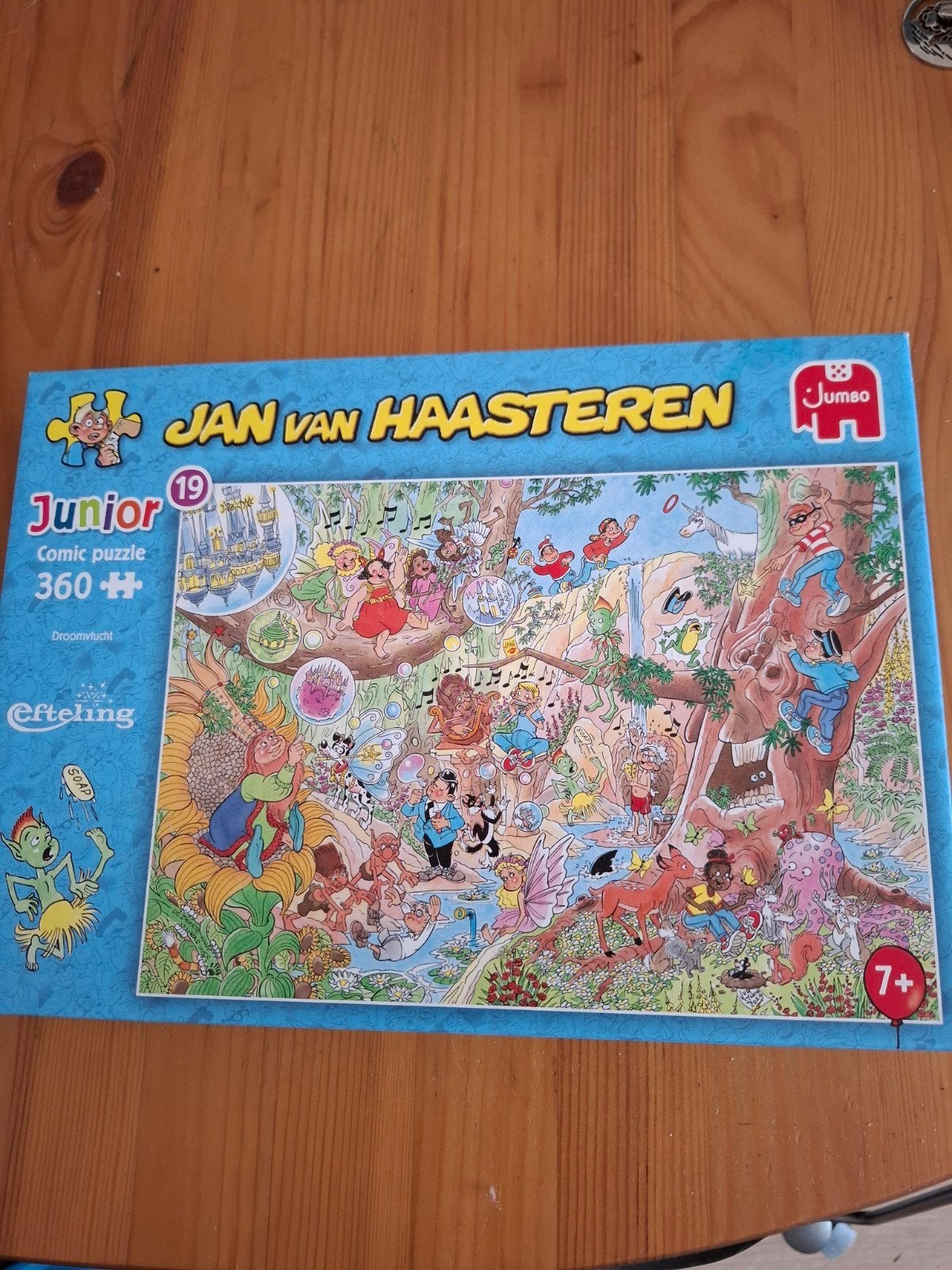 Jan van Haasteren Junior Efteling Droomvlucht 360+ stukjes, Ophalen of Verzenden, Meer dan 50 stukjes, Gebruikt, 6 jaar of ouder