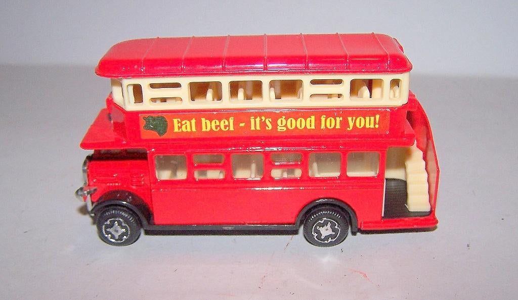 Prachtig groot model vintage London Dubbeldekker. L. 11,5 cm, Ophalen of Verzenden, Zo goed als nieuw, Bus of Vrachtwagen, Overige merken