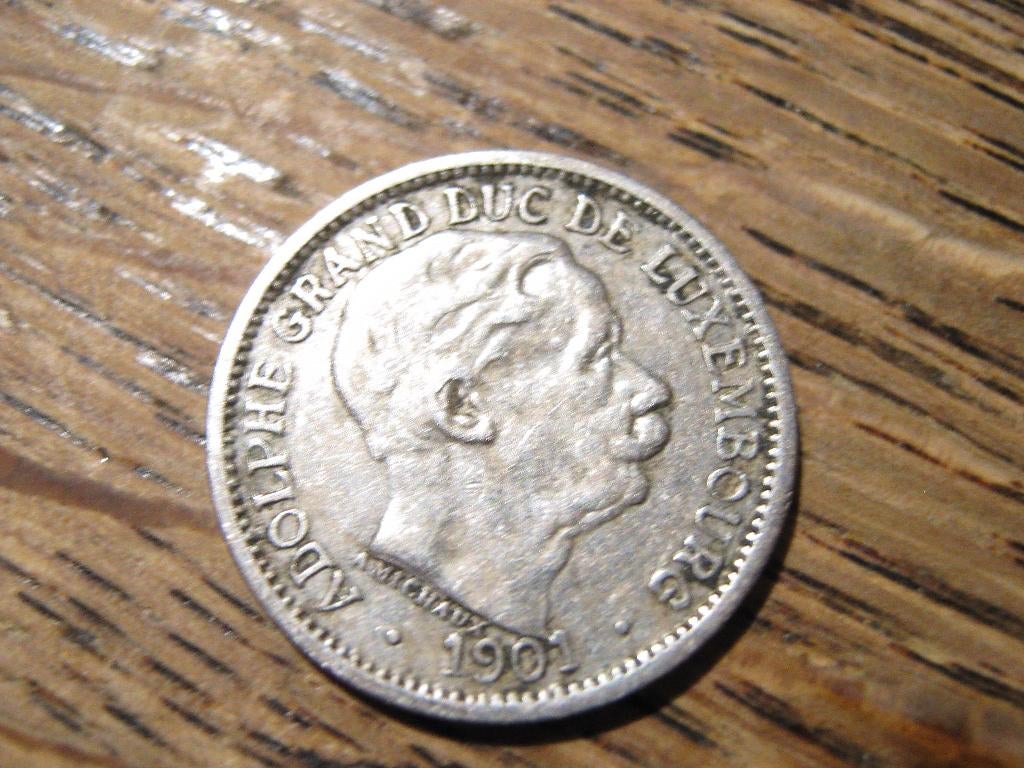 Luxemburg 10 Centimes 1901 Adolf van Luxemburg #182, Ophalen of Verzenden, Overige landen, Losse munt