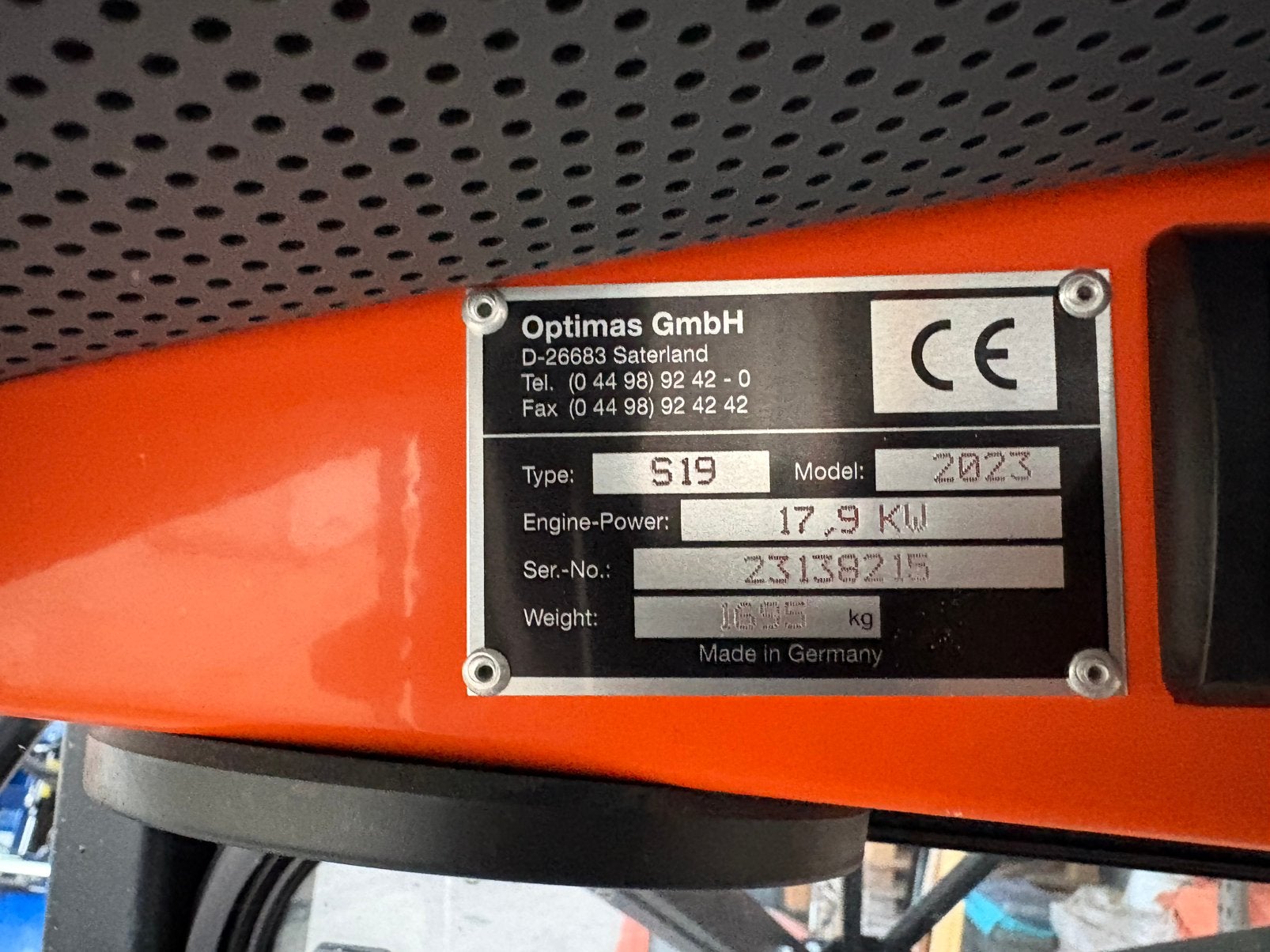 Optimas S19 pavejet, Zakelijke goederen, Ophalen of Verzenden, Overige typen