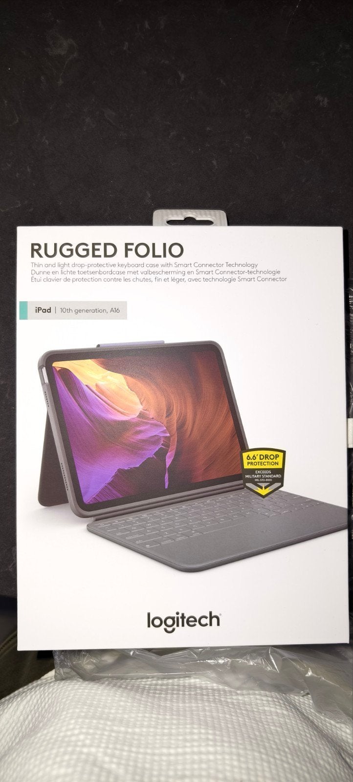 Logitech Rugged Folio toetsenbordhoes voor iPad 10egeneratie, Computers en Software, 10 inch, Apple iPad, Nieuw, Ophalen of Verzenden