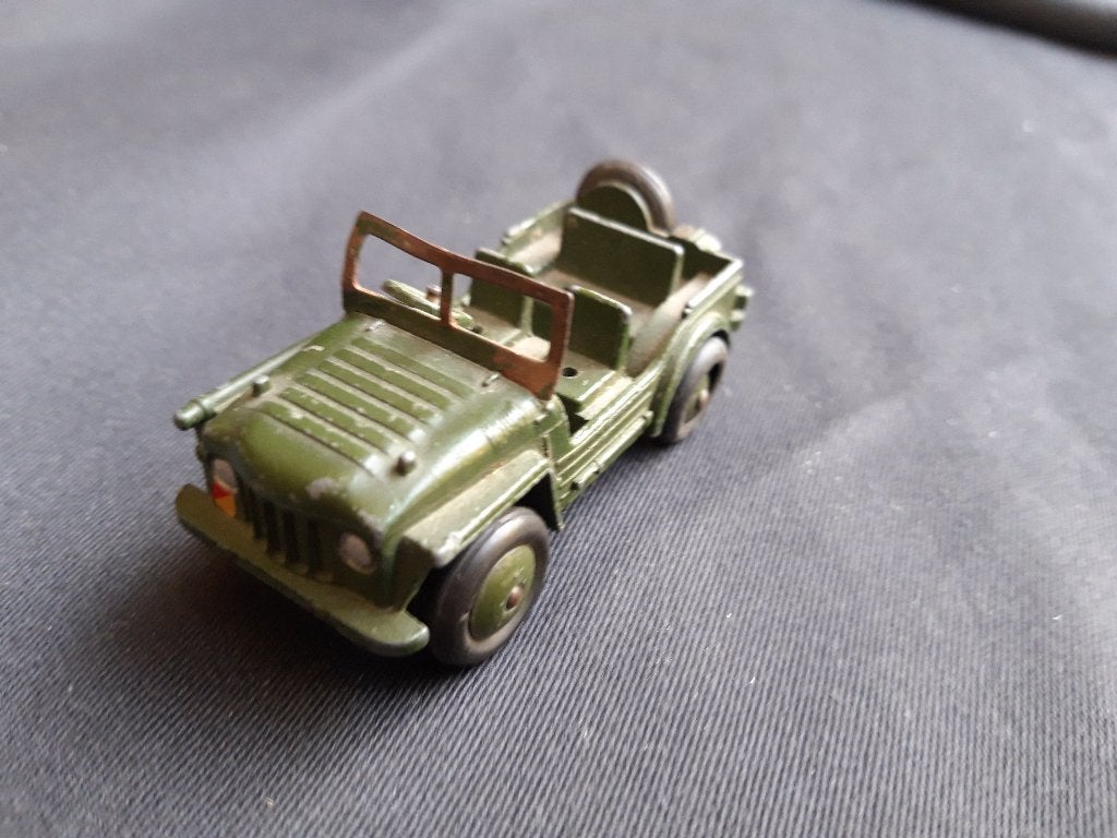 Dinky Toys 674 Austin Champ militair uitgave jaren 50/60, Ophalen of Verzenden, Gebruikt, Auto, Dinky Toys