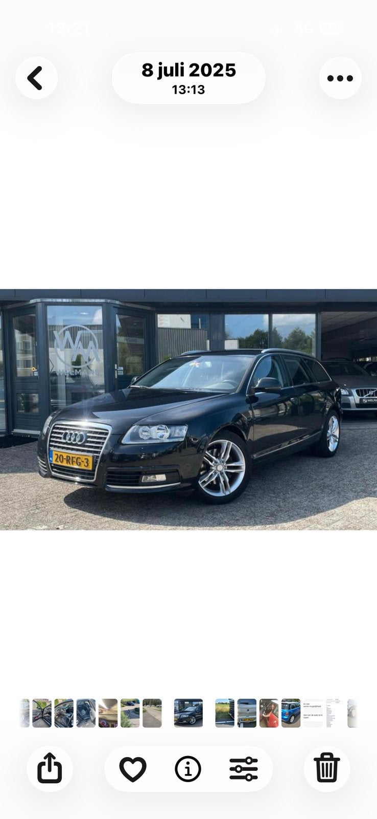 Audi A6 2.0 Tfsi Avant 125KW AUT 2011 Zwart, 1610 kg, 4 cilinders, 1984 cc, Zwart
