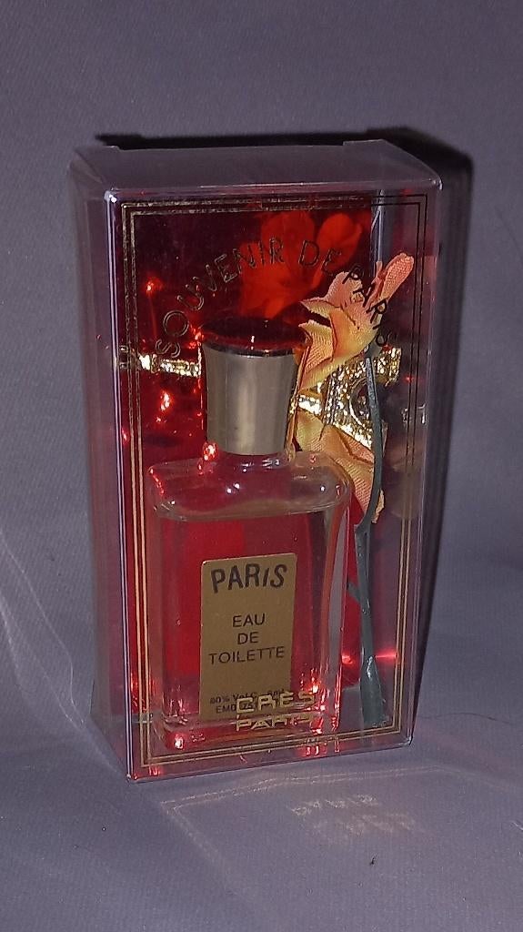 Parfum miniatuur  Paris + doosje, Ophalen of Verzenden, Zo goed als nieuw, Miniatuur, Gevuld