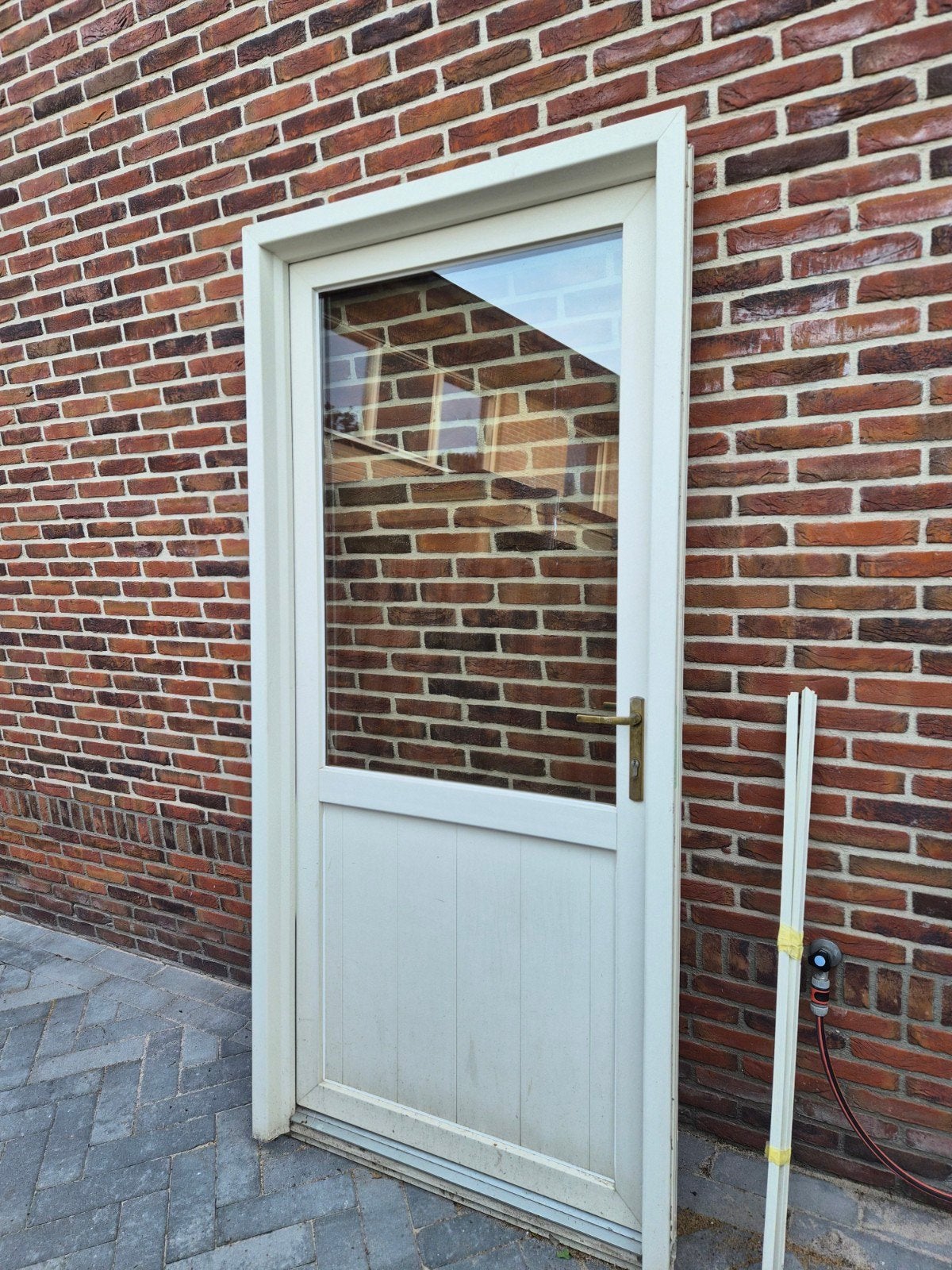 deur met HR glas, 222x100cm, zonder aanslag, Ophalen, Glas, Binnendeur, 215 cm of meer