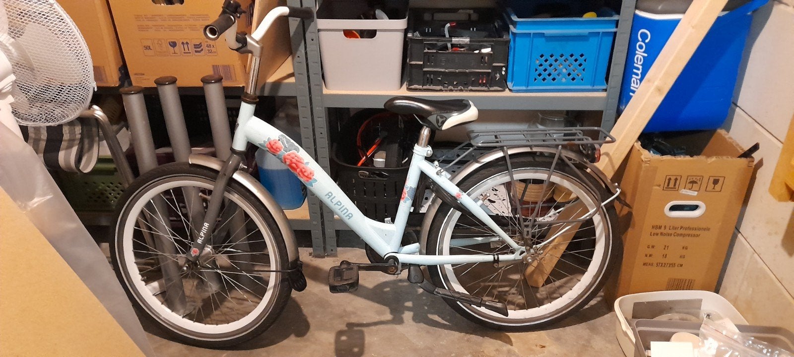 Alpina kinderfiets 22 inch, Fietsen en Brommers, Terugtraprem, 22 inch, Gebruikt, Alpina