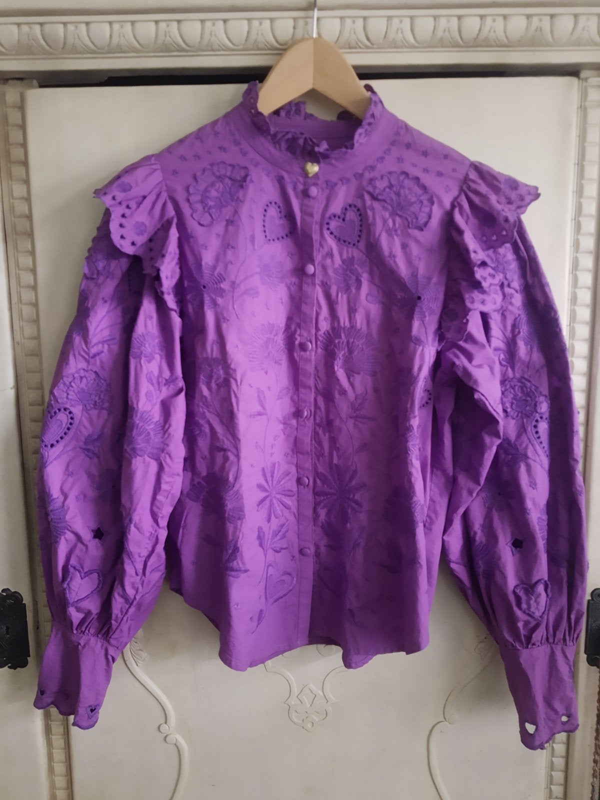 Prachtige paarse Philomene blouse, Fabienne Chapot, nieuw, S, Paars, Nieuw, Ophalen of Verzenden, Fabienne Chapot