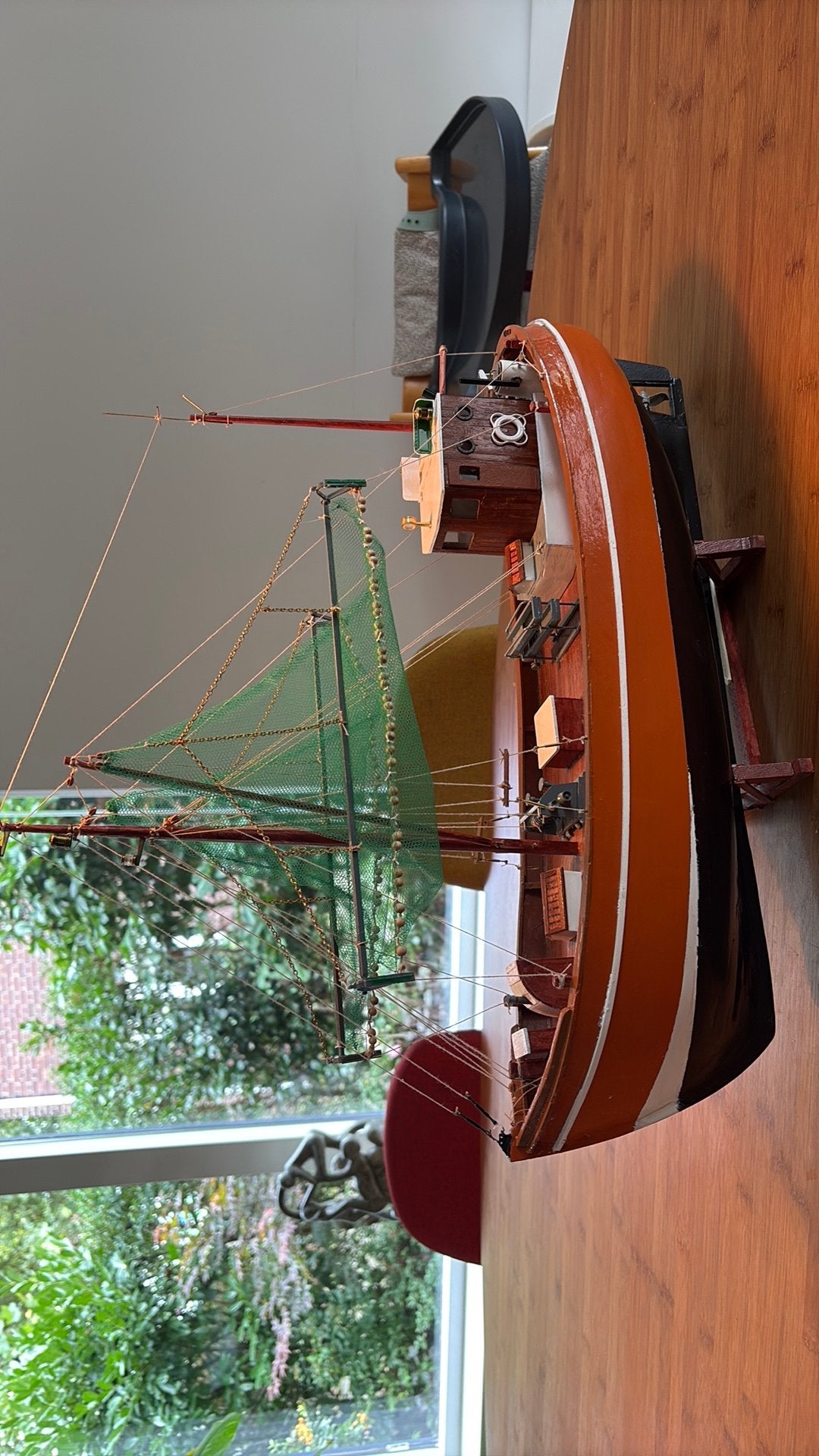 Scheepsmodel handgemaakt, Ophalen, Zo goed als nieuw
