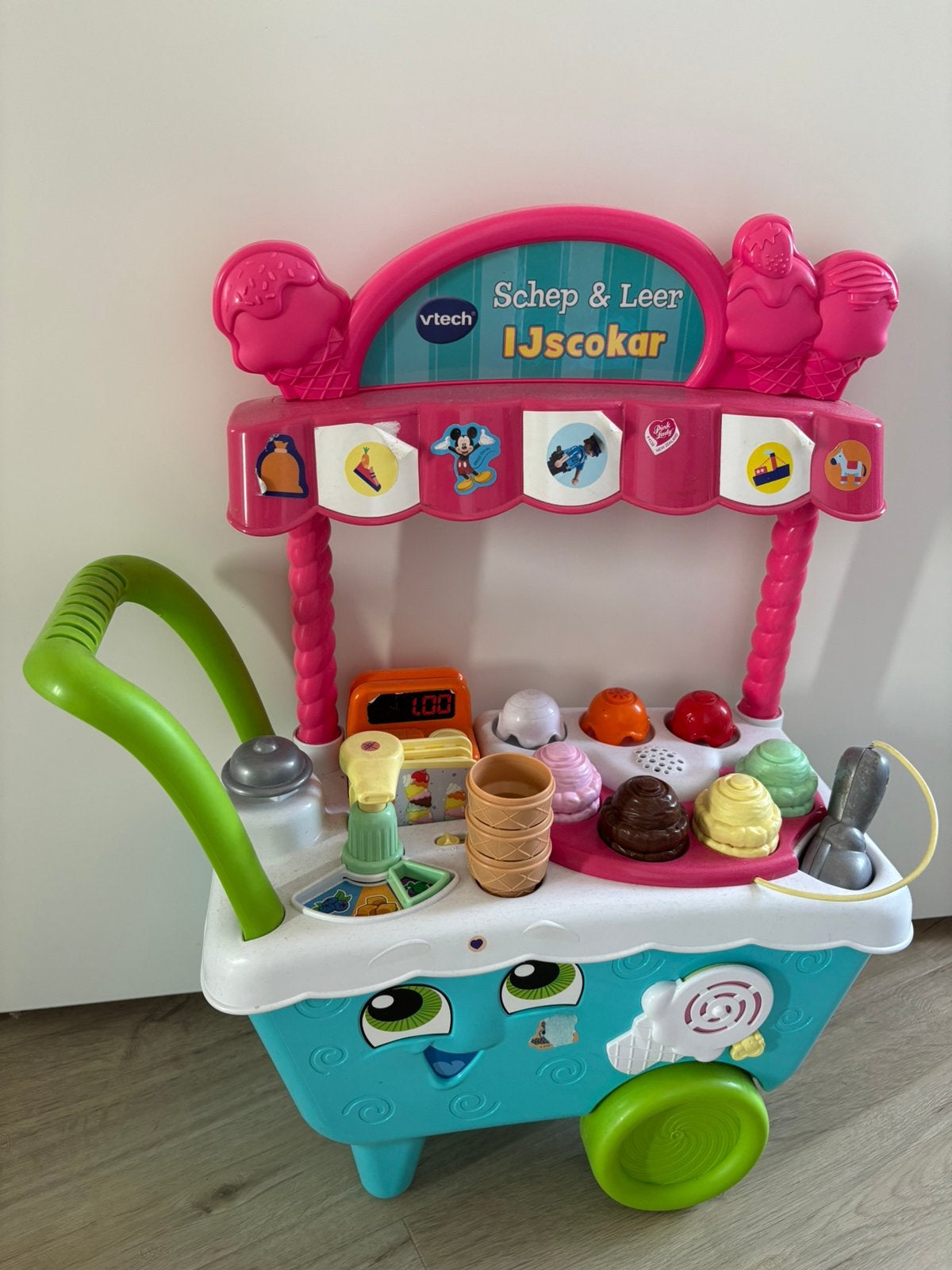 VTECH schep en leer ijscokar met geluid en muziek, Ophalen, Gebruikt, 2 tot 4 jaar
