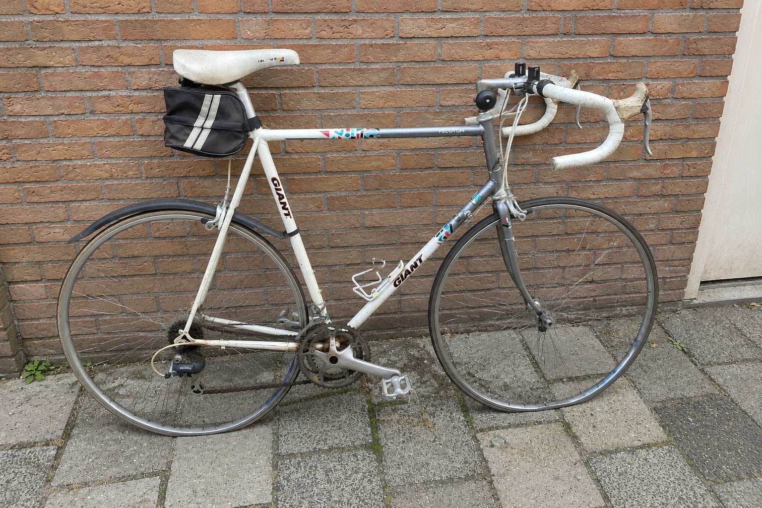 Giant Peloton racefiets – opknapper – 4130 Chro-Moly, Ophalen, 28 inch, Gebruikt, Velgrem