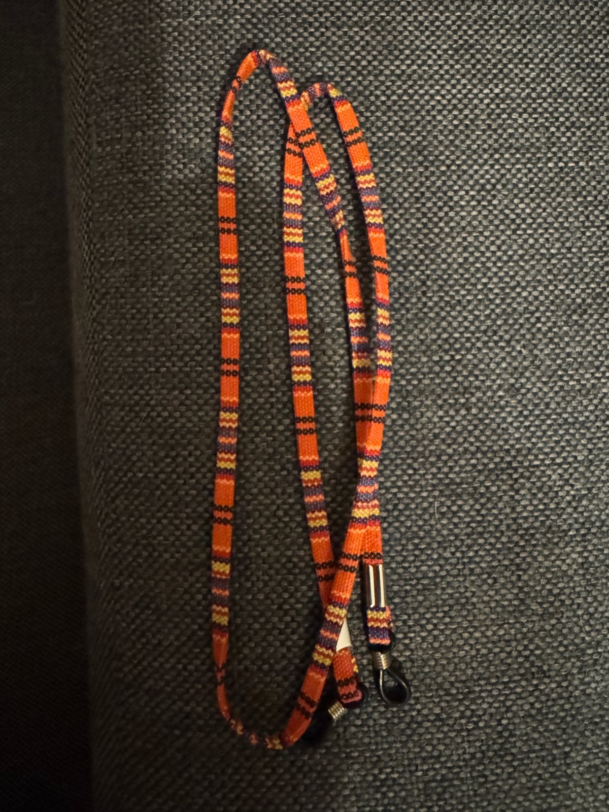 Kleurrijk brillenkoord - Oranje met patroon, Overige merken, Nieuw, Oranje, Ophalen of Verzenden