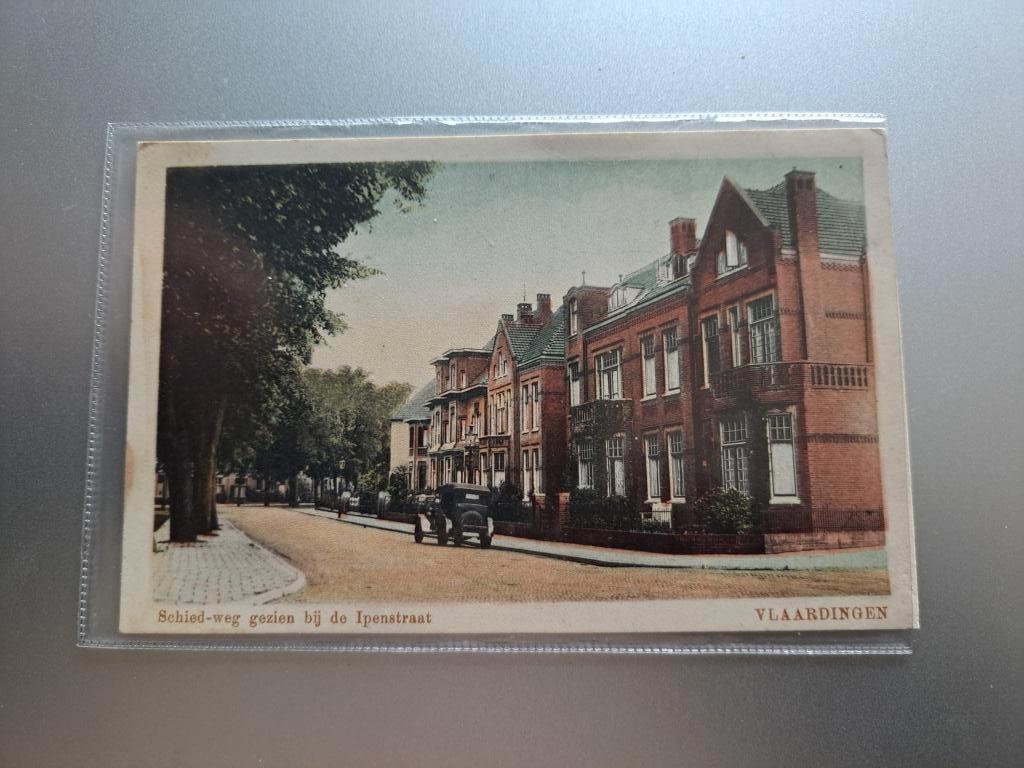 Vlaardingen, Schied-weg bij de Ipenstraat, Ophalen of Verzenden, Voor 1920, Ongelopen, Zuid-Holland
